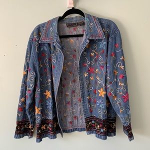 Vintage Embroidered Denim Shirt